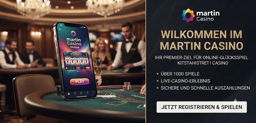 Martin Casino App auf Smartphone
